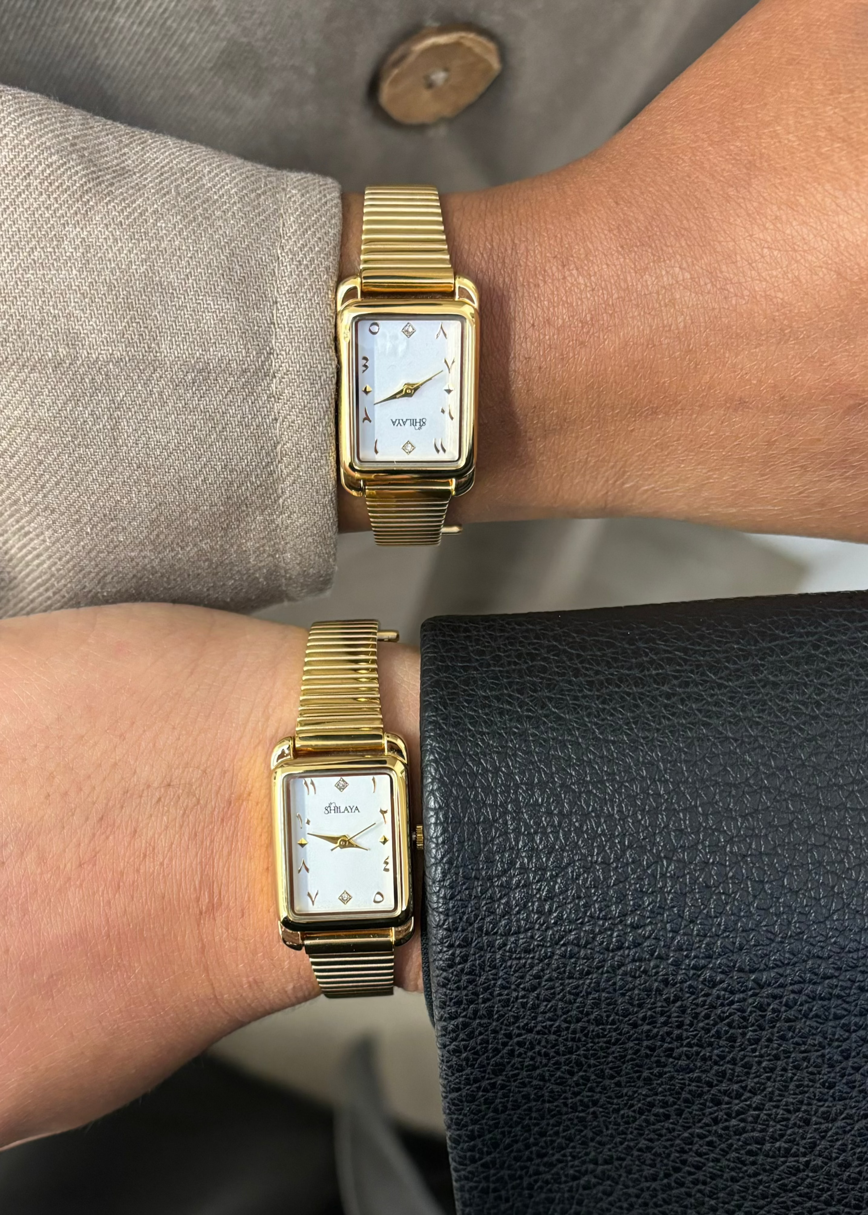 LA CLASSIC MONTRE DORÉ AVEC CHIFFRES ARABES