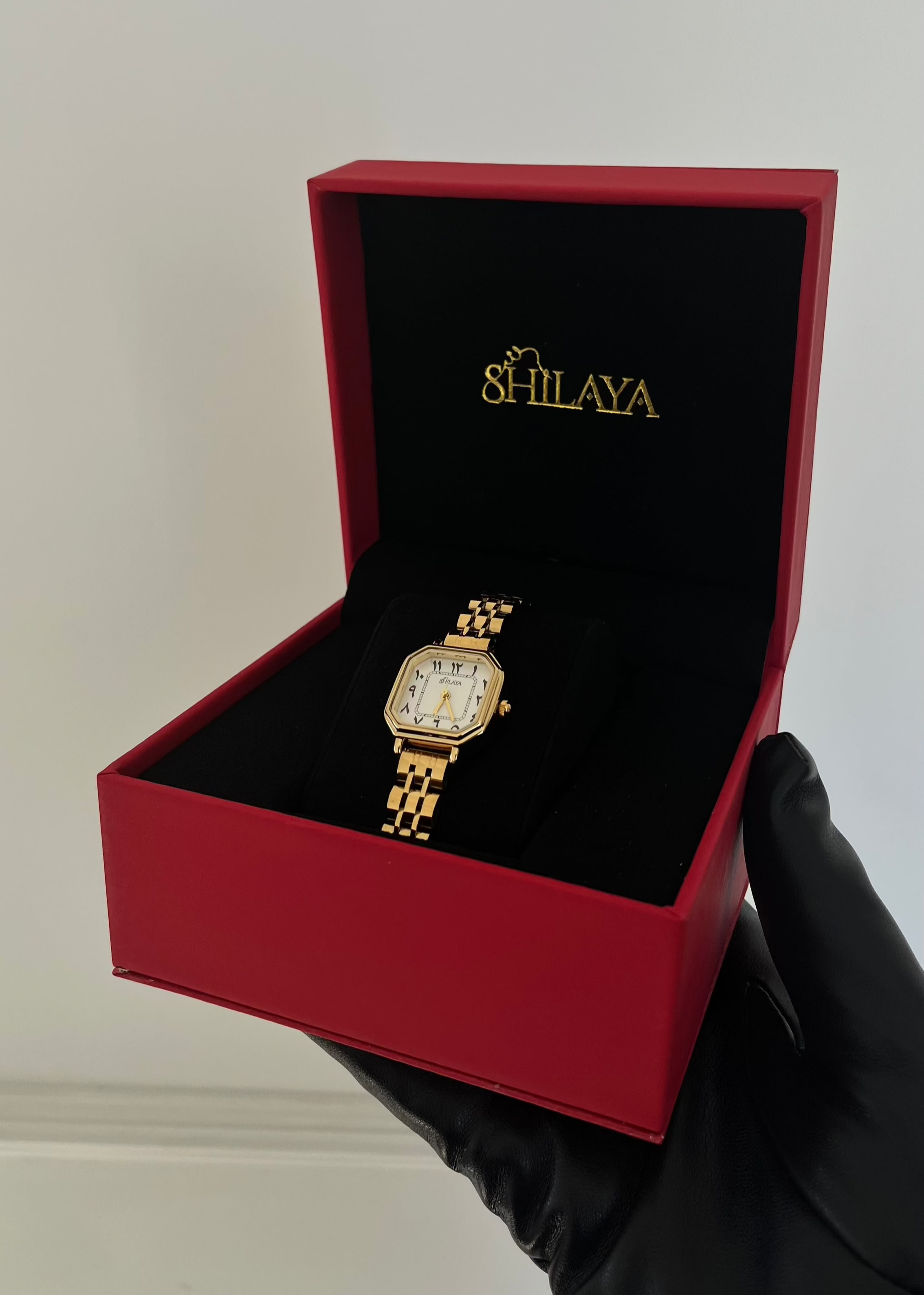 LA PRÉCIEUSE MONTRE DORÉ AVEC CHIFFRES ARABES