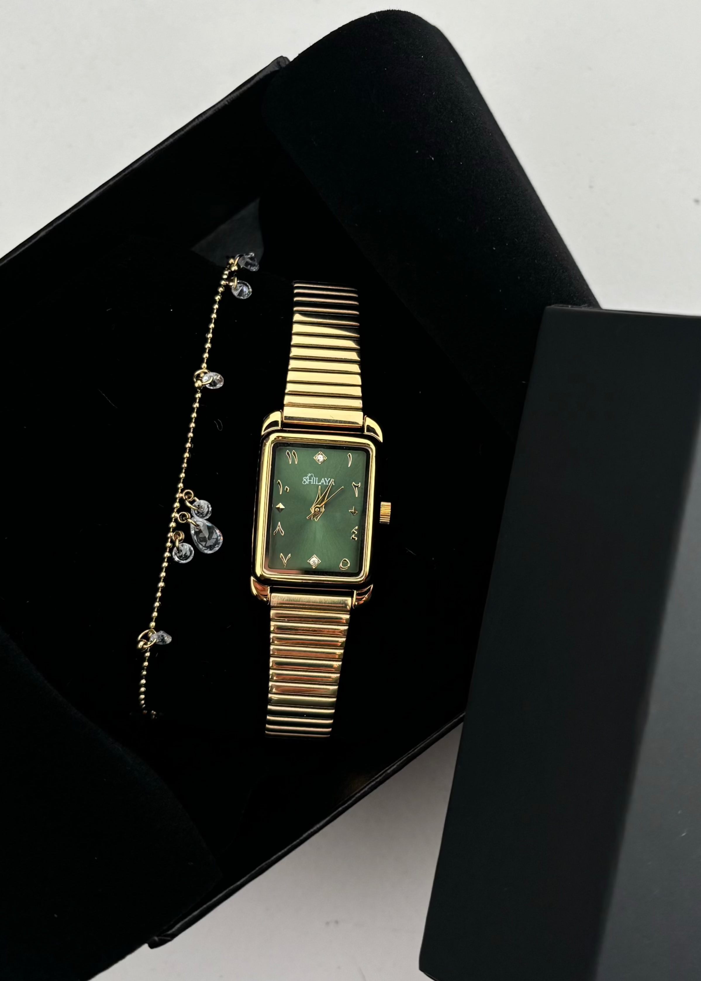 COFFRET MONTRE CHIFFRES ARABE AUX CHOIX & BRACELET HAYSSARA