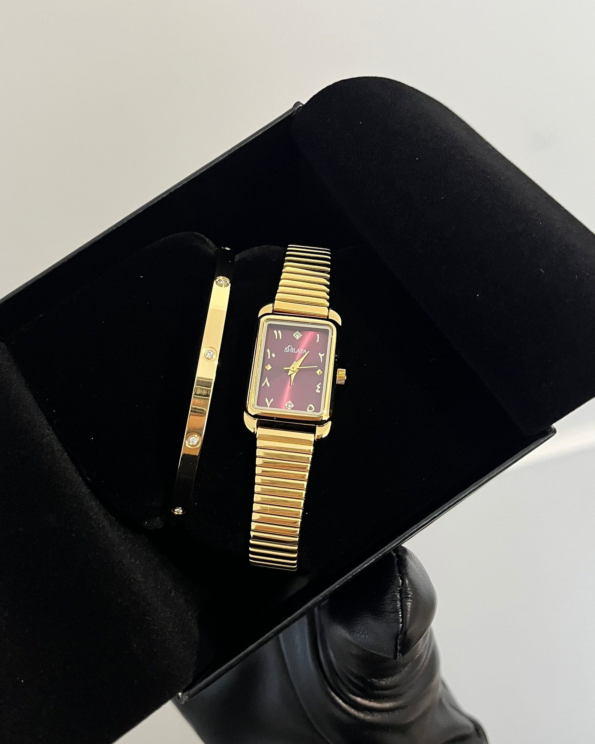 ROSY WATCH &amp; ZAIDY BRACELET BOX