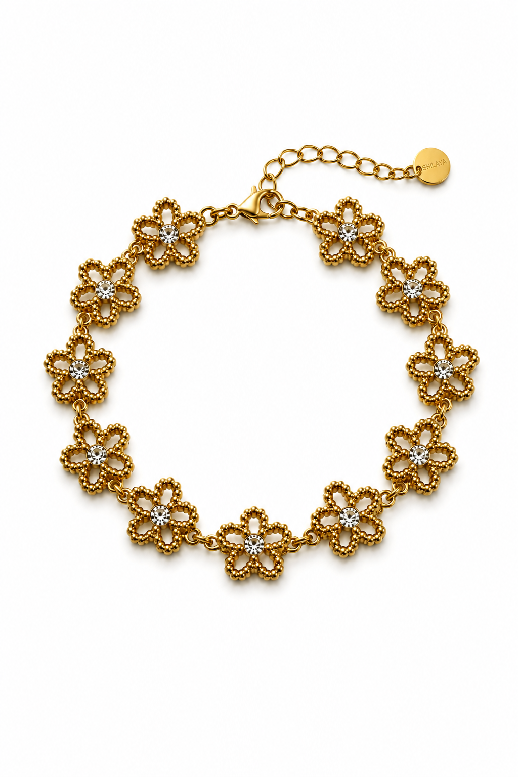 BRACELET FLOWER SUMMER DORÉ