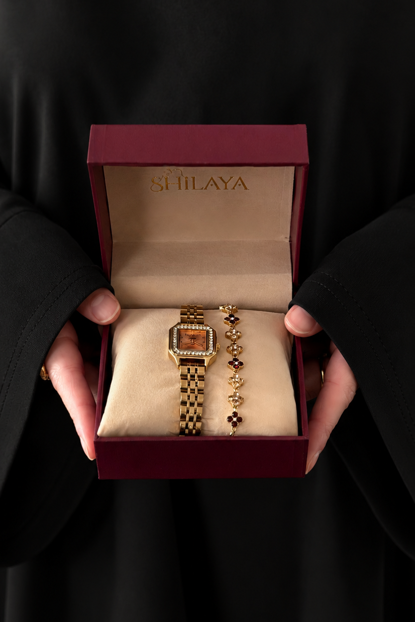 ROSY WATCH &amp; ZAIDY BRACELET BOX