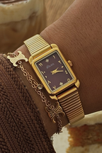 LA VELVET GOLD WATCH WITH ARABIC NUMERALS