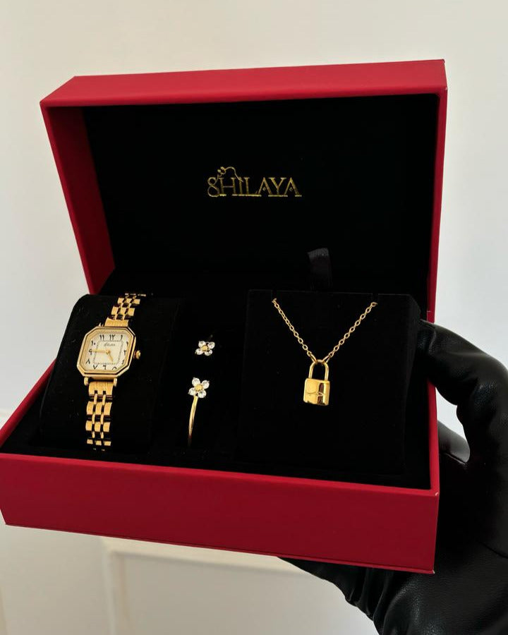 THE MIDNIGHT GOLD WATCH WITH ARABIC NUMERALS
