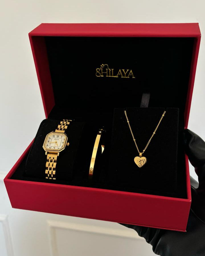 THE MIDNIGHT GOLD WATCH WITH ARABIC NUMERALS