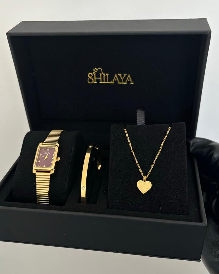 THE MIDNIGHT GOLD WATCH WITH ARABIC NUMERALS