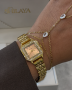 LA PEACH MONTRE DORÉ AVEC CHIFFRES ARABES Shilaya