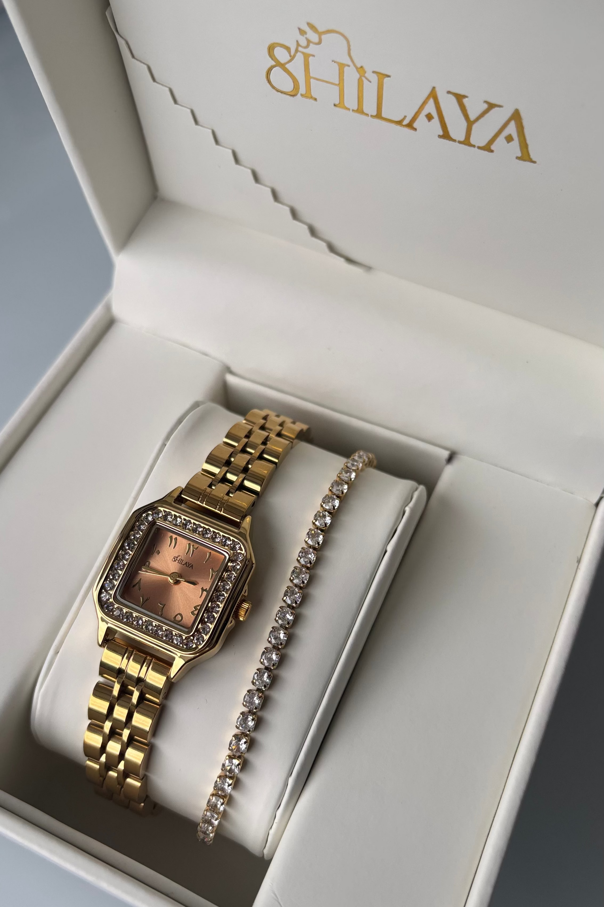 COFFRET MONTRE AUX CHOIX & BRACELET BLOOM Shilaya