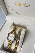 COFFRET MONTRE AUX CHOIX & BRACELET TRESSY Shilaya