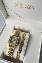 COFFRET MONTRE AUX CHOIX & BRACELET TRESSY Shilaya