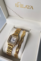 COFFRET MONTRE AUX CHOIX & BRACELET TRESSY Shilaya