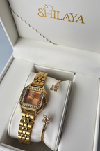 COFFRET MONTRE AUX CHOIX & JONC FLEURY Shilaya