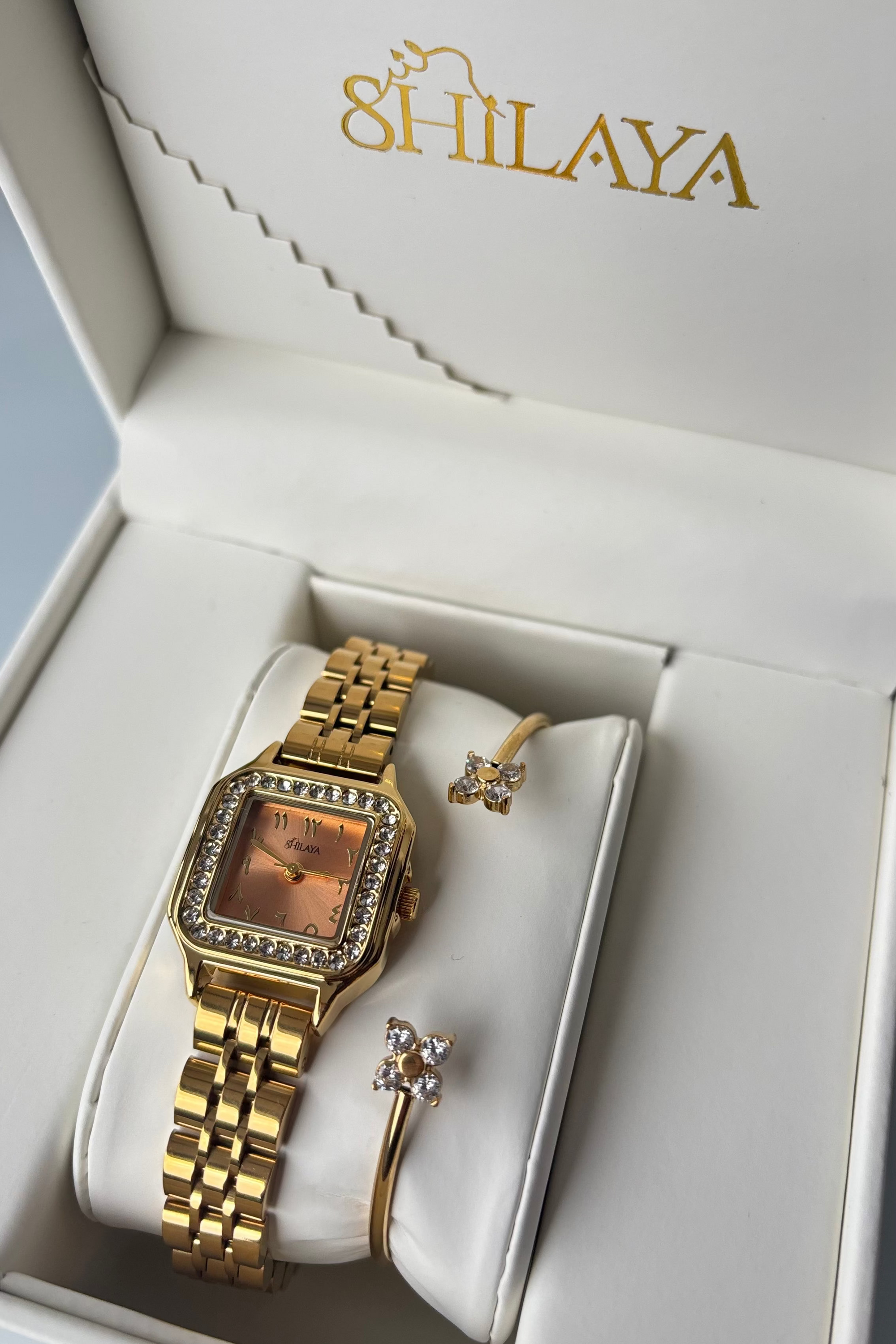 COFFRET MONTRE AUX CHOIX & JONC FLEURY Shilaya