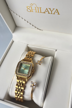 COFFRET MONTRE AUX CHOIX & JONC FLEURY Shilaya
