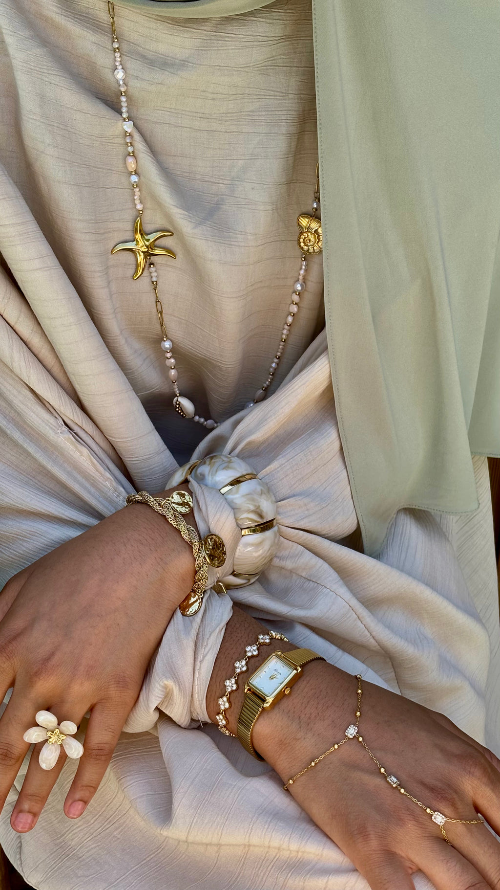 Collier SAUTOIR MENARA COQUILLAGES
