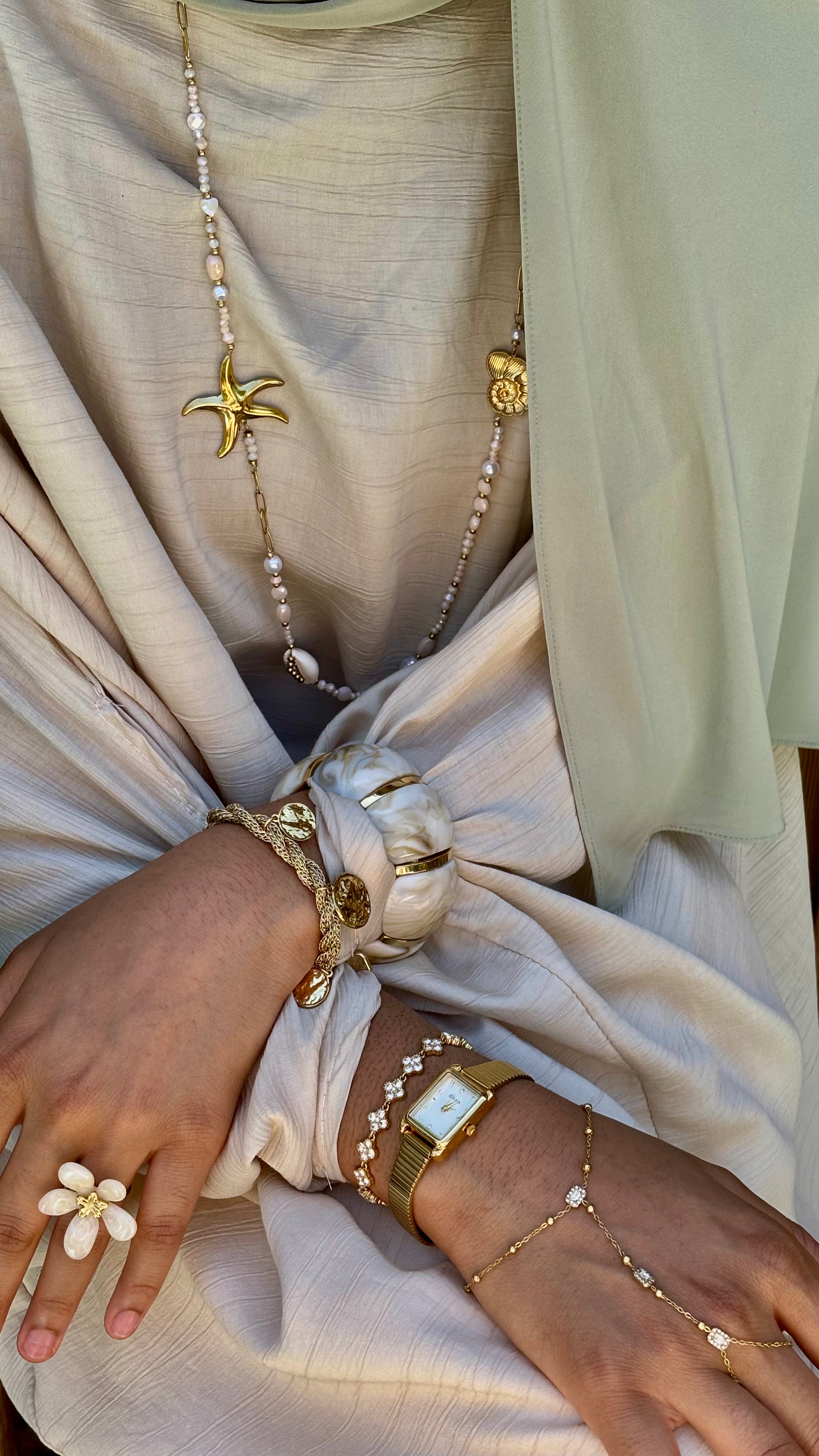 Collier SAUTOIR MENARA COQUILLAGES