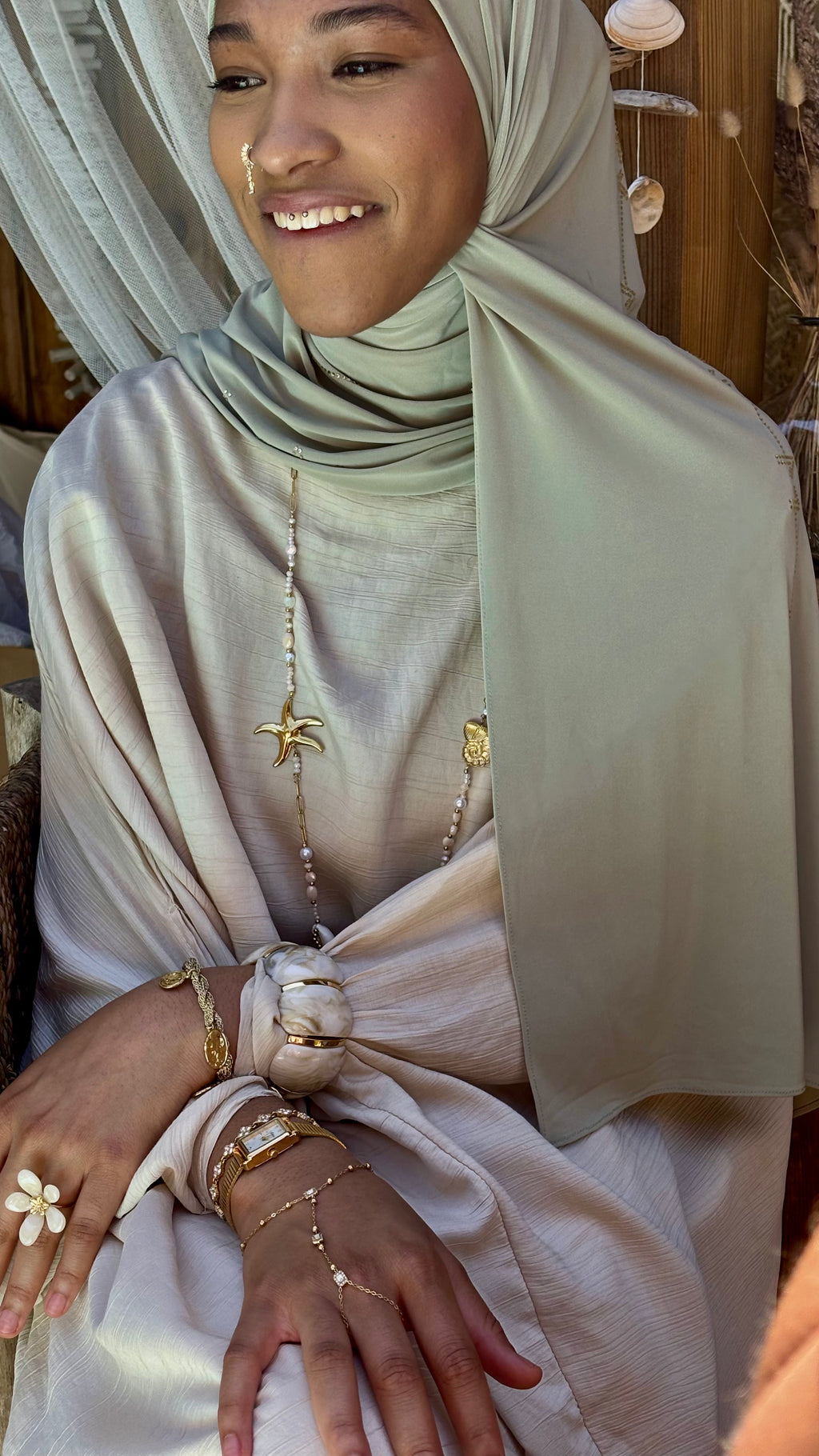 Collier SAUTOIR MENARA COQUILLAGES