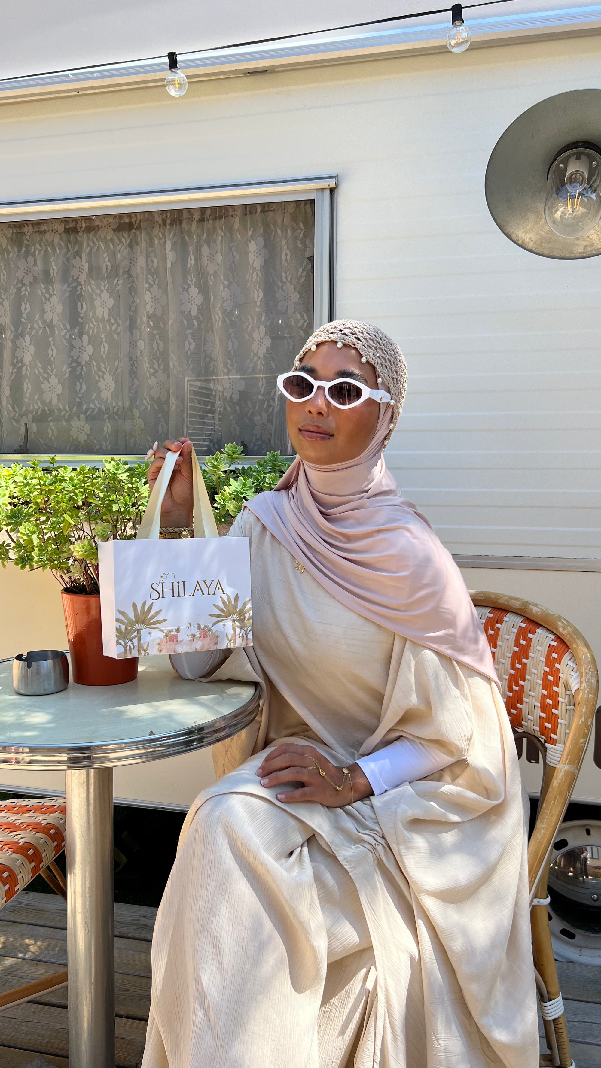 LUNETTES DE SOLEIL VINTAGE OFFWHITE