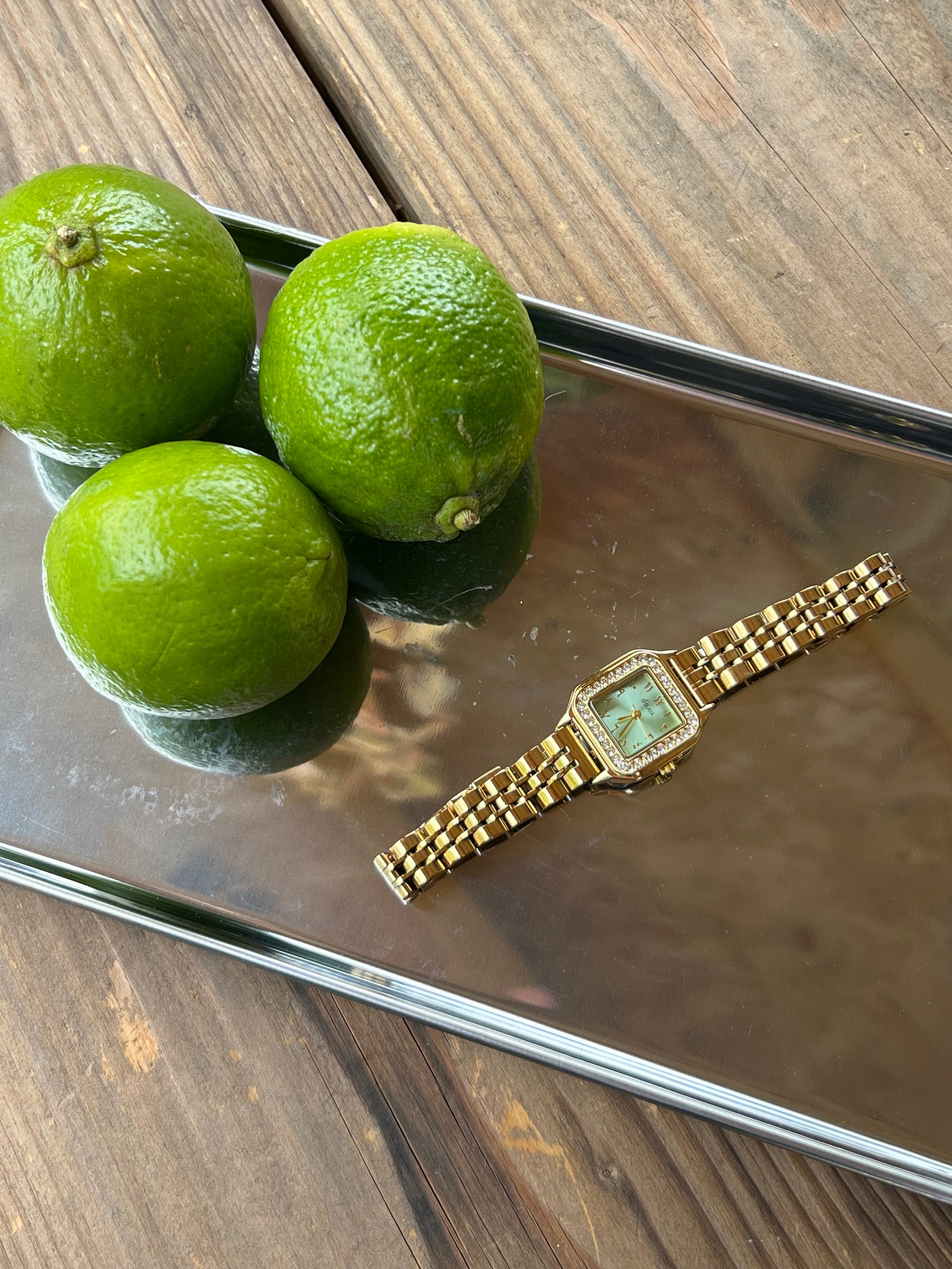 LA MOJITO MONTRE DORÉ AVEC CHIFFRES ARABES