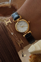 LA ALMA MONTRE CUIR VÉGÉTAL AVEC CHIFFRES ARABES