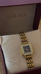 La Mykonos Violette – montre à chiffres arabes orientaux, photo 3 | Shilaya