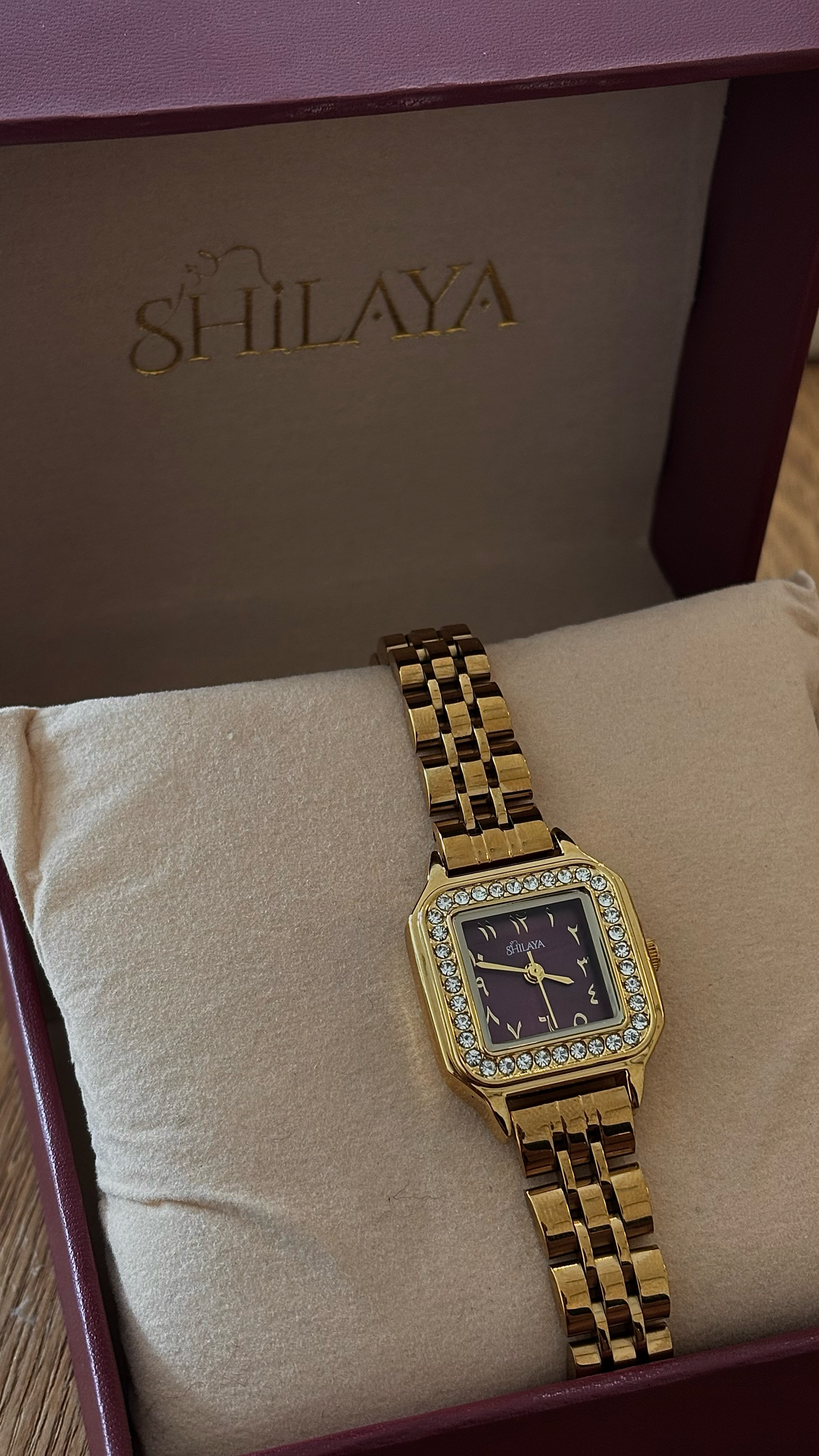 La Mykonos Violette – montre à chiffres arabes orientaux, photo 3 | Shilaya