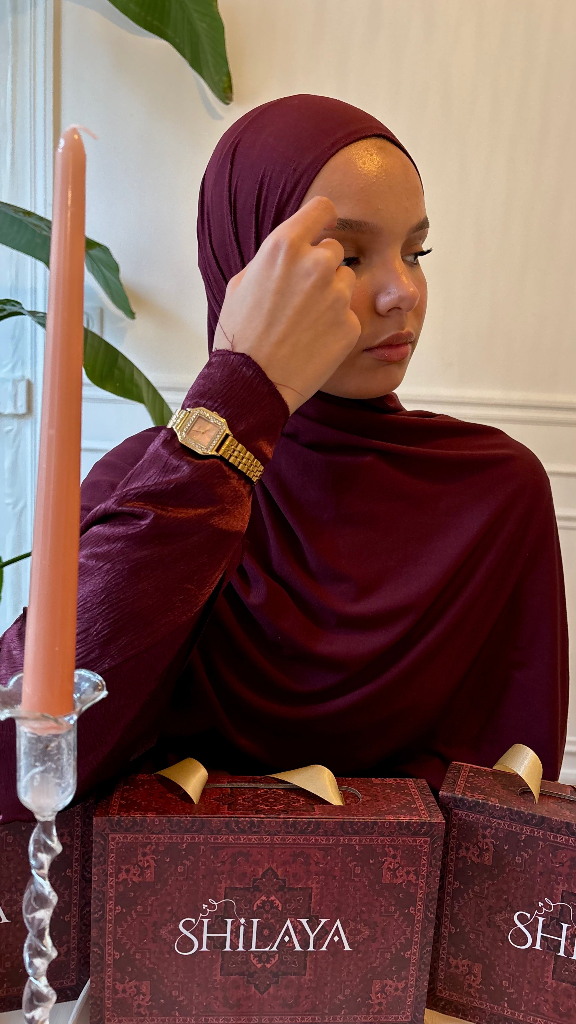 LA PEACH MONTRE DORÉ AVEC CHIFFRES ARABES
