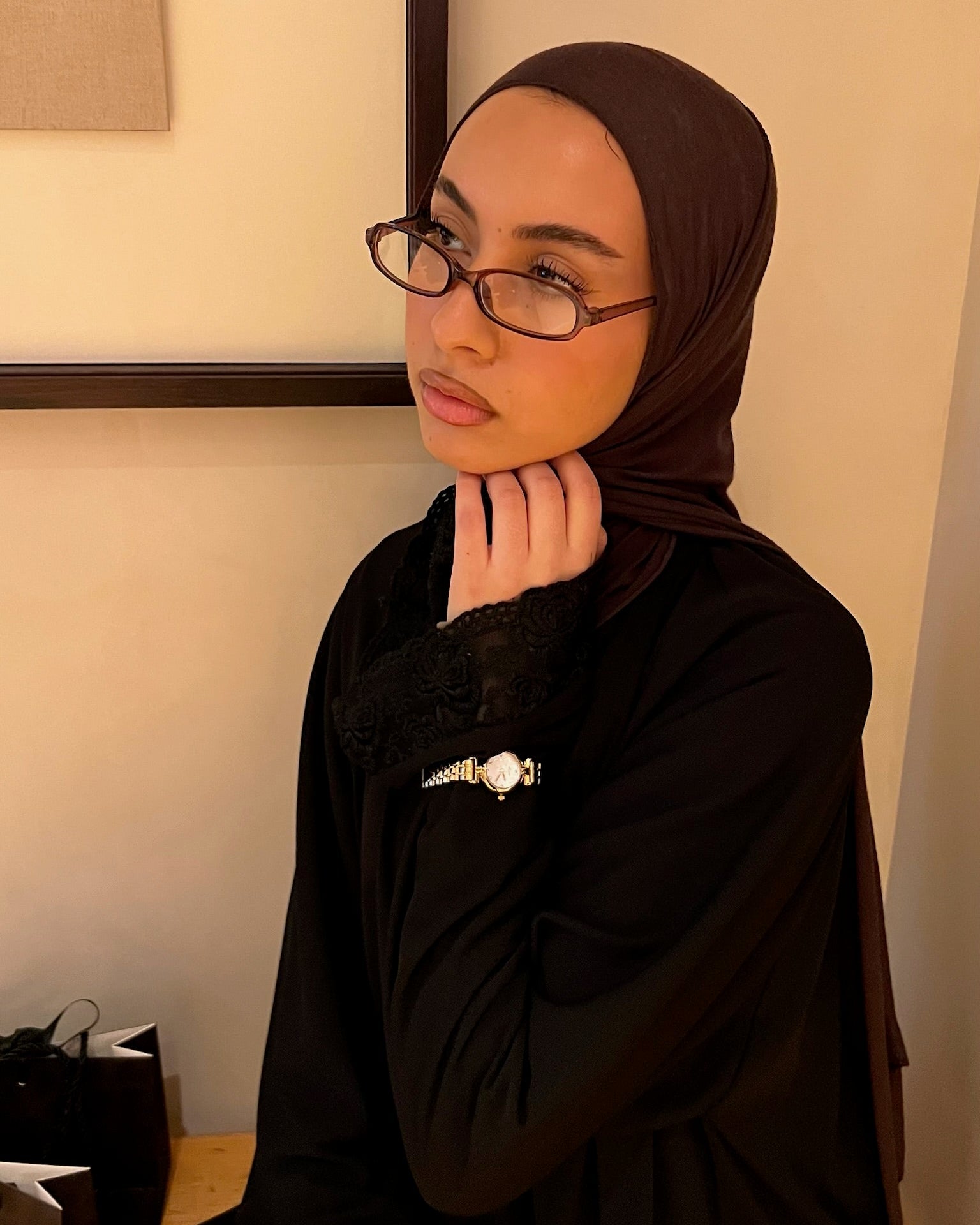 LA ALMA MONTRE DORÉ VÉGÉTAL AVEC CHIFFRES ARABES