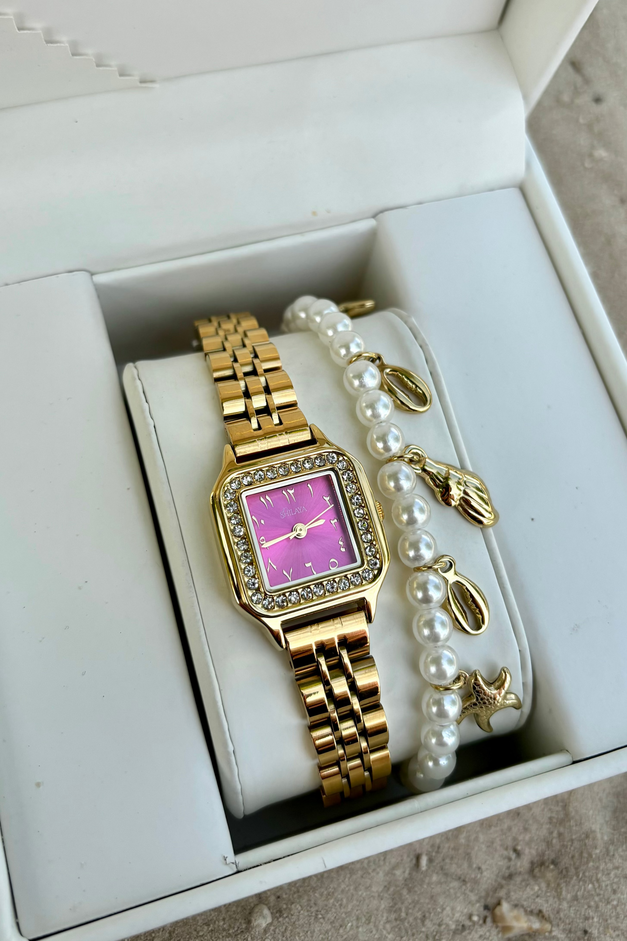 ROSY WATCH &amp; ZAIDY BRACELET BOX