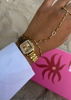 LA PEACH MONTRE DORÉ AVEC CHIFFRES ARABES
