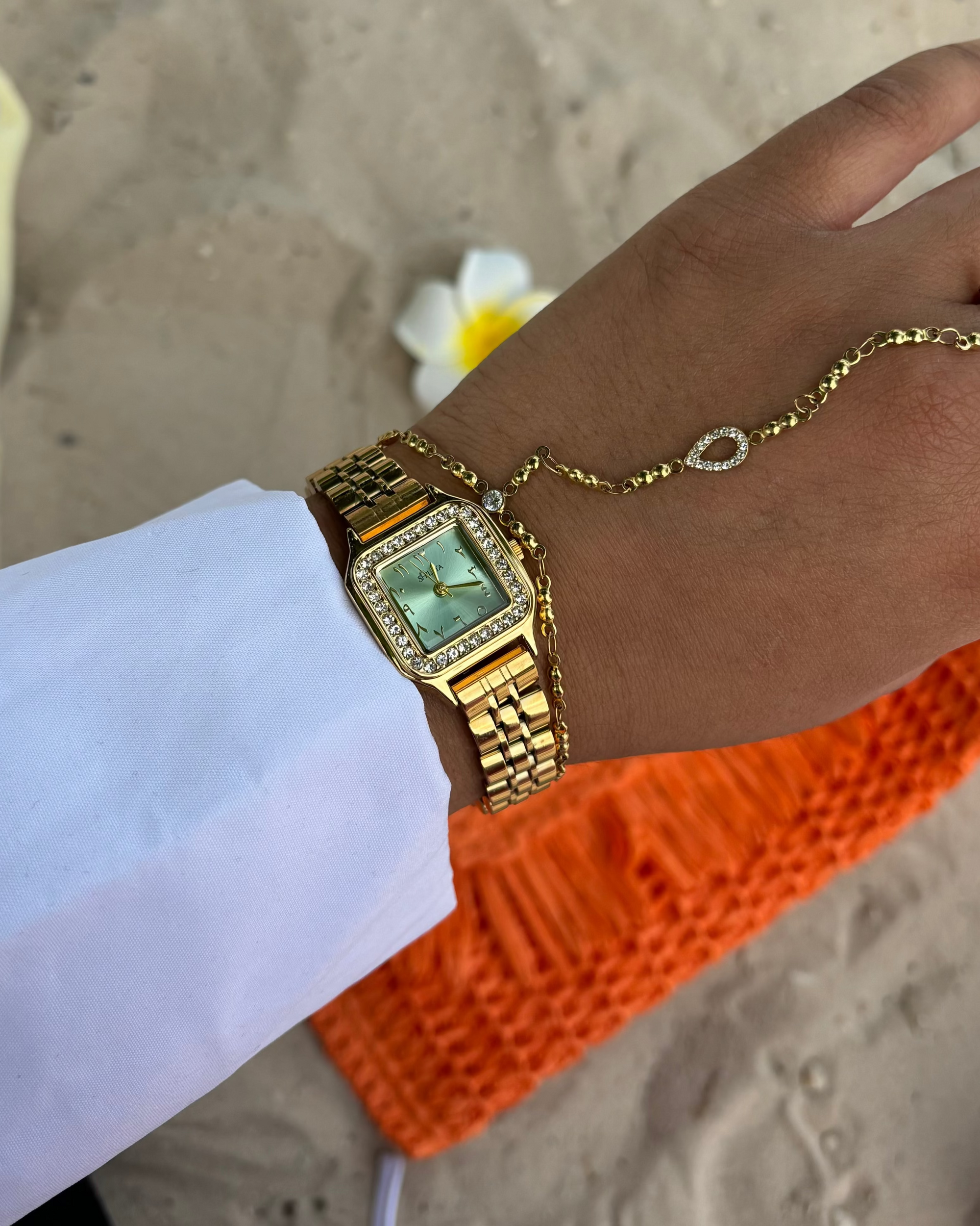 LA MOJITO MONTRE DORÉ AVEC CHIFFRES ARABES