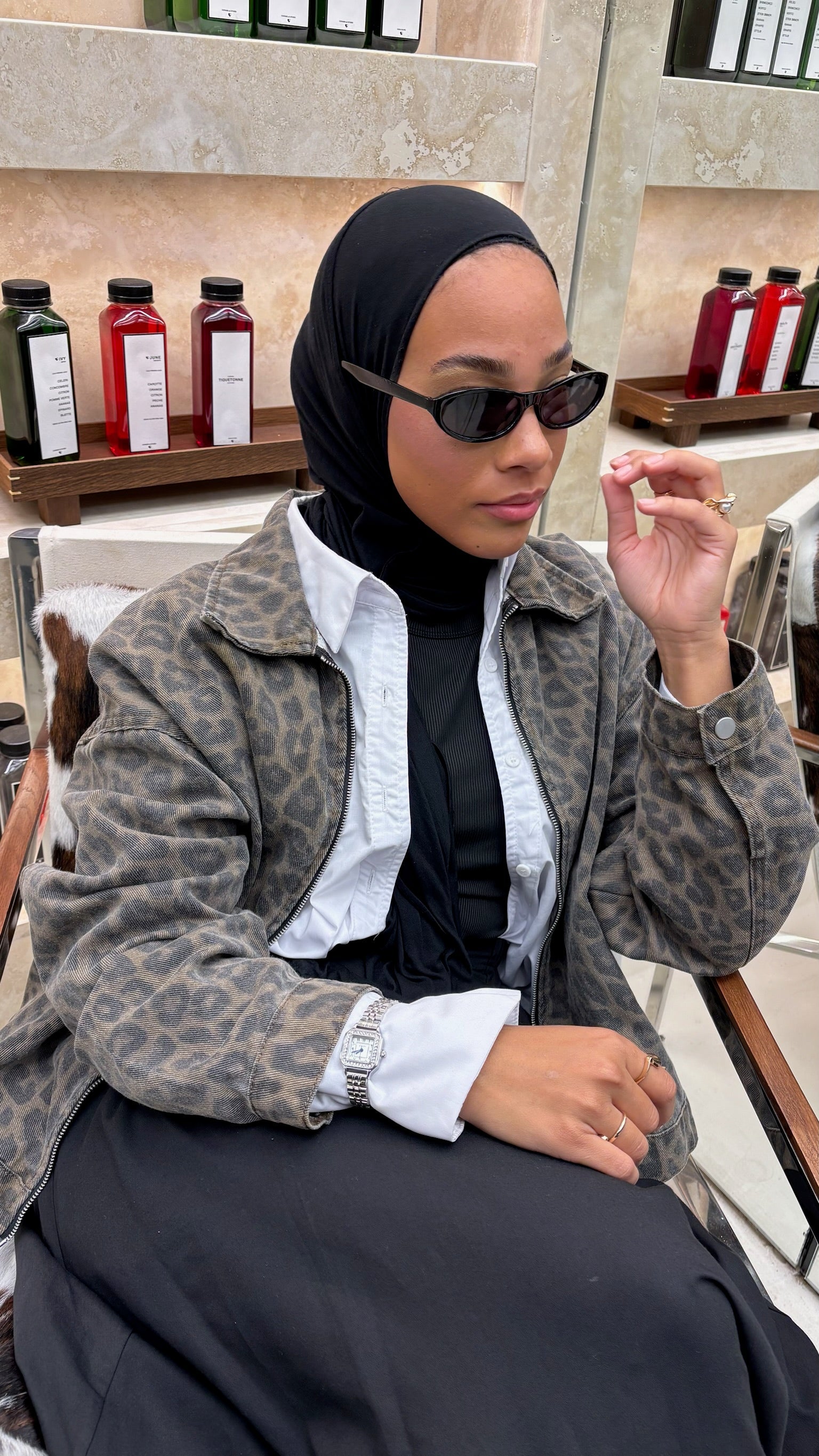 LA MYKONOS MONTRE ARGENT AVEC CHIFFRES ARABES Shilaya