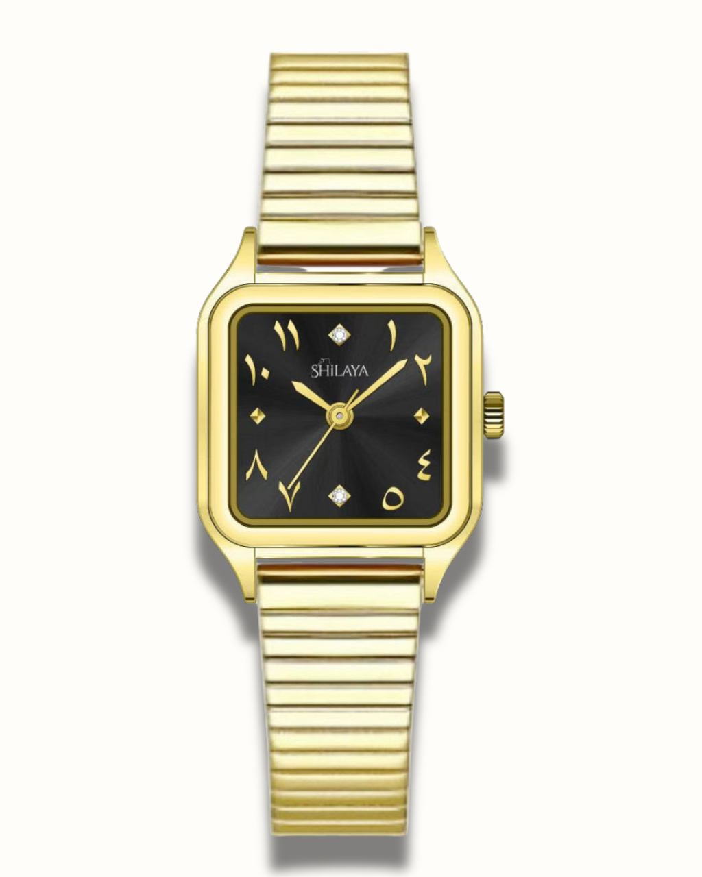 THE MIDNIGHT GOLD WATCH WITH ARABIC NUMERALS