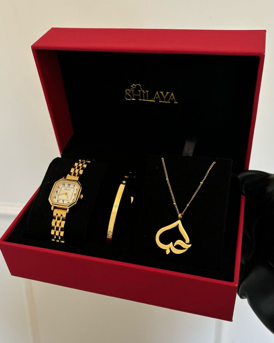 THE MIDNIGHT GOLD WATCH WITH ARABIC NUMERALS