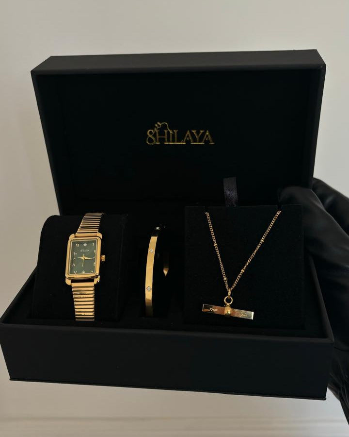 THE MIDNIGHT GOLD WATCH WITH ARABIC NUMERALS