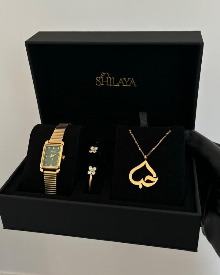 THE MIDNIGHT GOLD WATCH WITH ARABIC NUMERALS