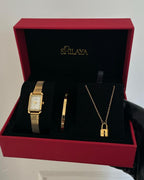 THE MIDNIGHT GOLD WATCH WITH ARABIC NUMERALS