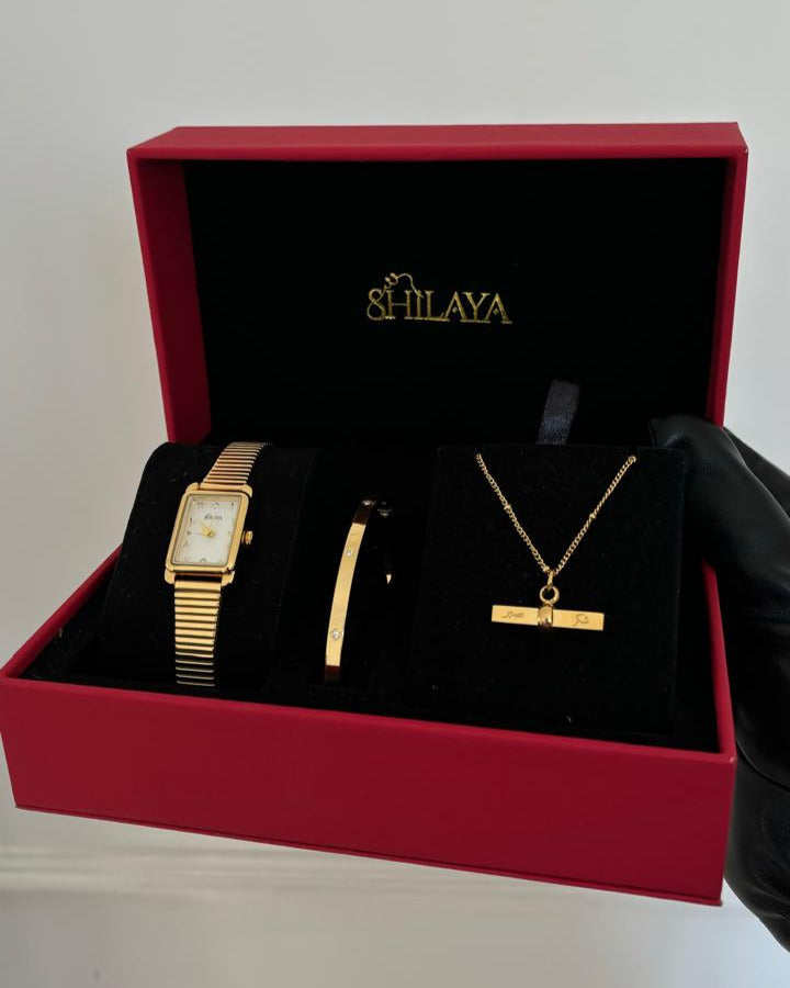 THE MIDNIGHT GOLD WATCH WITH ARABIC NUMERALS