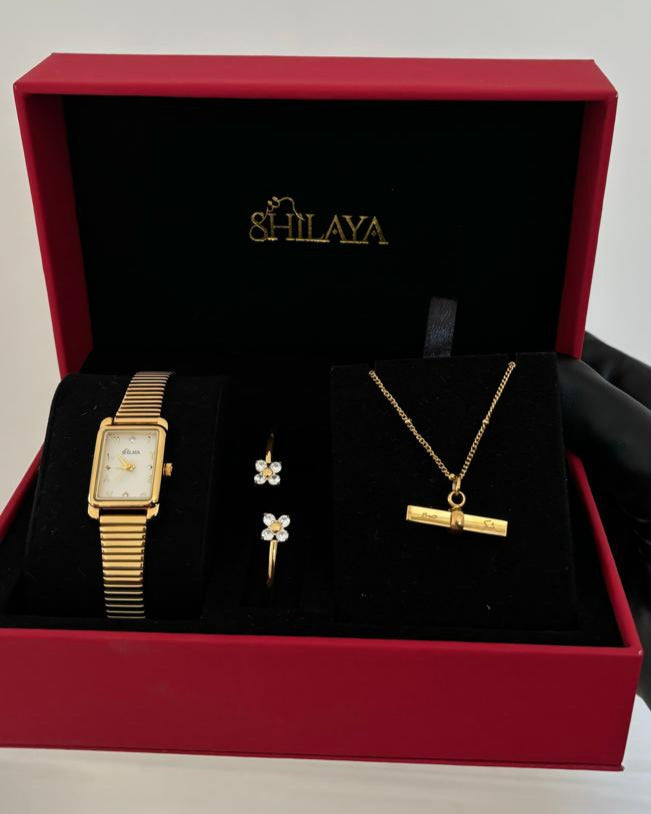 THE MIDNIGHT GOLD WATCH WITH ARABIC NUMERALS