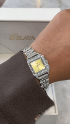 LA PINACOLADA MONTRE ARGENT AVEC CHIFFRES ARABES Shilaya