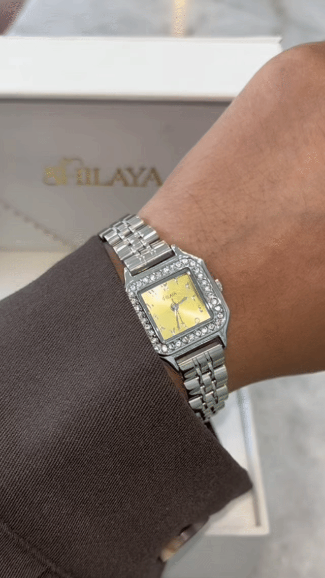 LA PINACOLADA MONTRE ARGENT AVEC CHIFFRES ARABES Shilaya