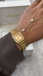 LA PEACH MONTRE DORÉ AVEC CHIFFRES ARABES Shilaya