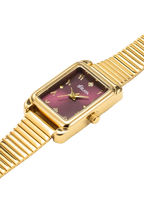 LA VELVET GOLD WATCH WITH ARABIC NUMERALS